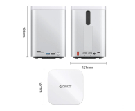 Orico MiniTower z kieszeniami na dyski twarde do 56TB - srebrna - 1486730 - zdjęcie 3